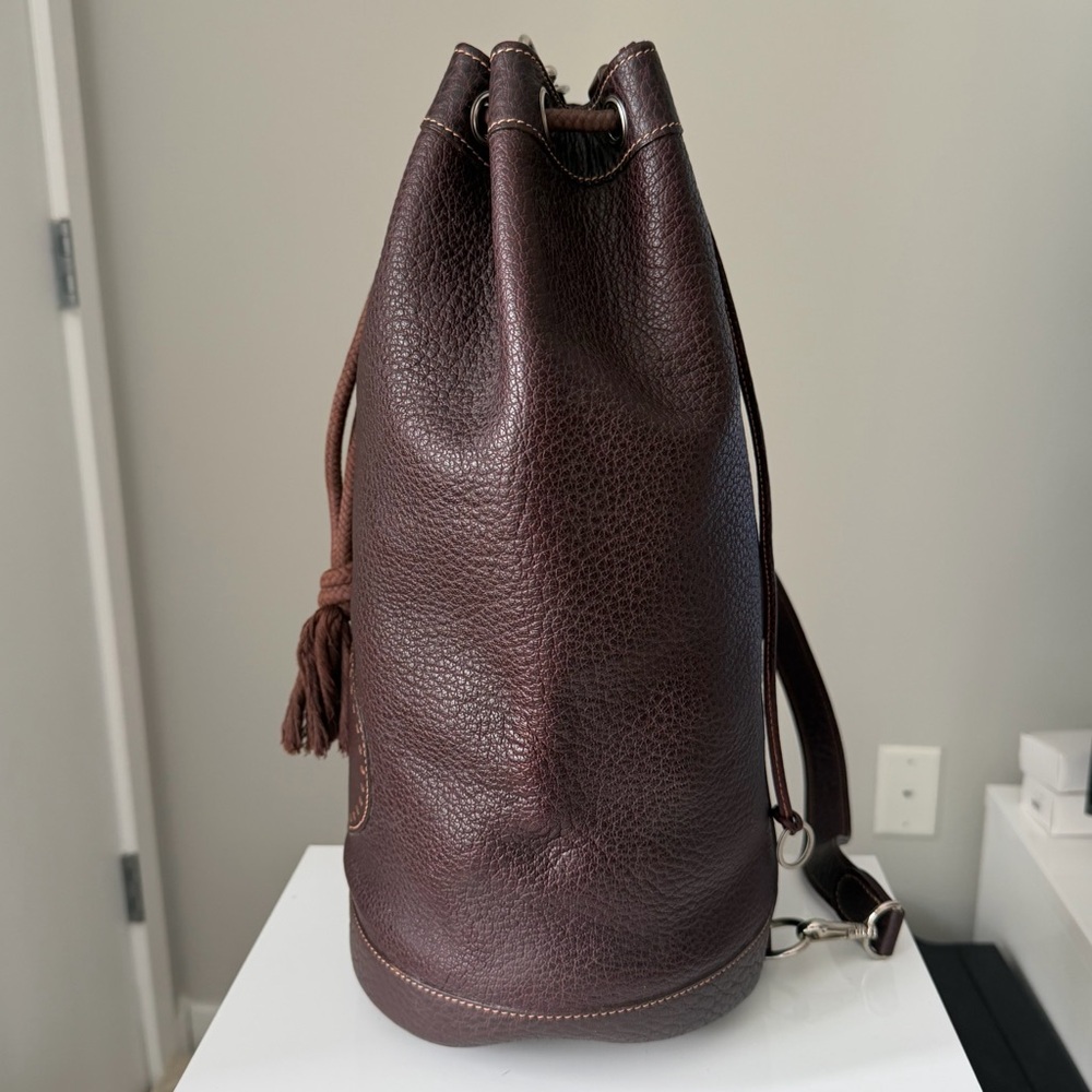 Hermès Perforated H Matelo Slingbag Backpack in Brown Leather - Picture 4 of 16